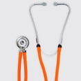 thumbnail image 4 of Dixie Ems Sprague-Rappaport Type Two Tube Stethoscope – Orange, 4 of 5