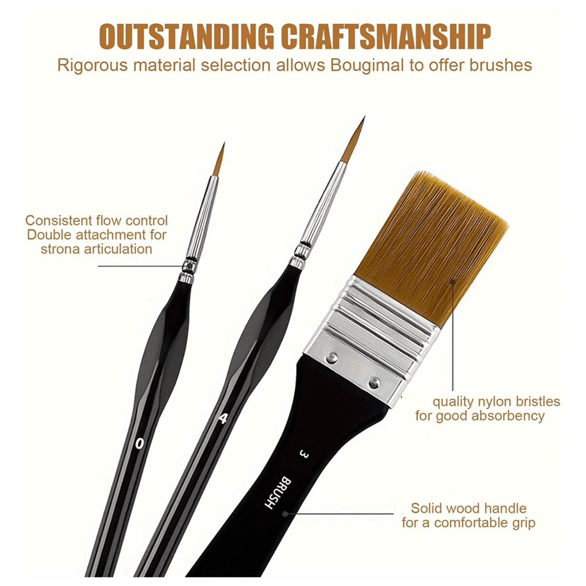 1 * Paint Brush Set-As Shown