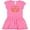 Raspberry with Polka Dots, variant on Inktastic Thankful and Blessed Pumpkin and Fall Leaves Girls Baby Dress