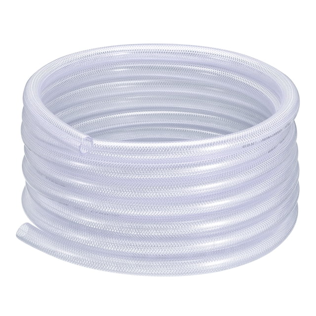 1" D.I. X 1 1/4" D.E. 50 Pies Tubo de PVC Trenzado Reforzado Manguera Flexible Tubo de Vinilo Transparente Tubo de Plástico Flexible de Alta Presión