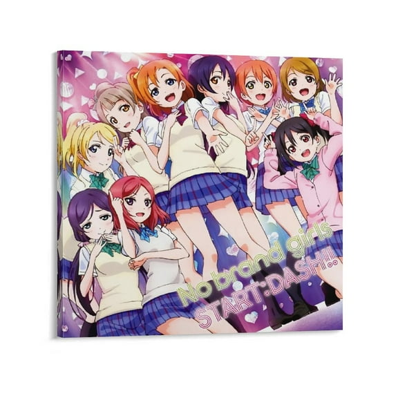 Japan Idols Anime Love Live School Idol Project Role Poster Picture Print Wall Art Poster Painting Canvas Posters Artworks Gift Room Aesthetic 20x20inch(50x50cm)