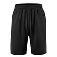 thumbnail image 2 of Yuyuzo Shorts for Men Elastic Waisted Gym Shorts Straight Wide Leg Loose Fitted Workout Shorts, 2 of 3
