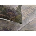 thumbnail image 3 of Ambesonne Colorful Quilted Coverlet 3 Pcs, Wolf in Woods Scenery, Queen Size, Brown Army Green Rose, 3 of 4