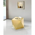 thumbnail image 4 of Home Square Stainless Steel Contemporary End Table in Gold - Set of 2, 4 of 4