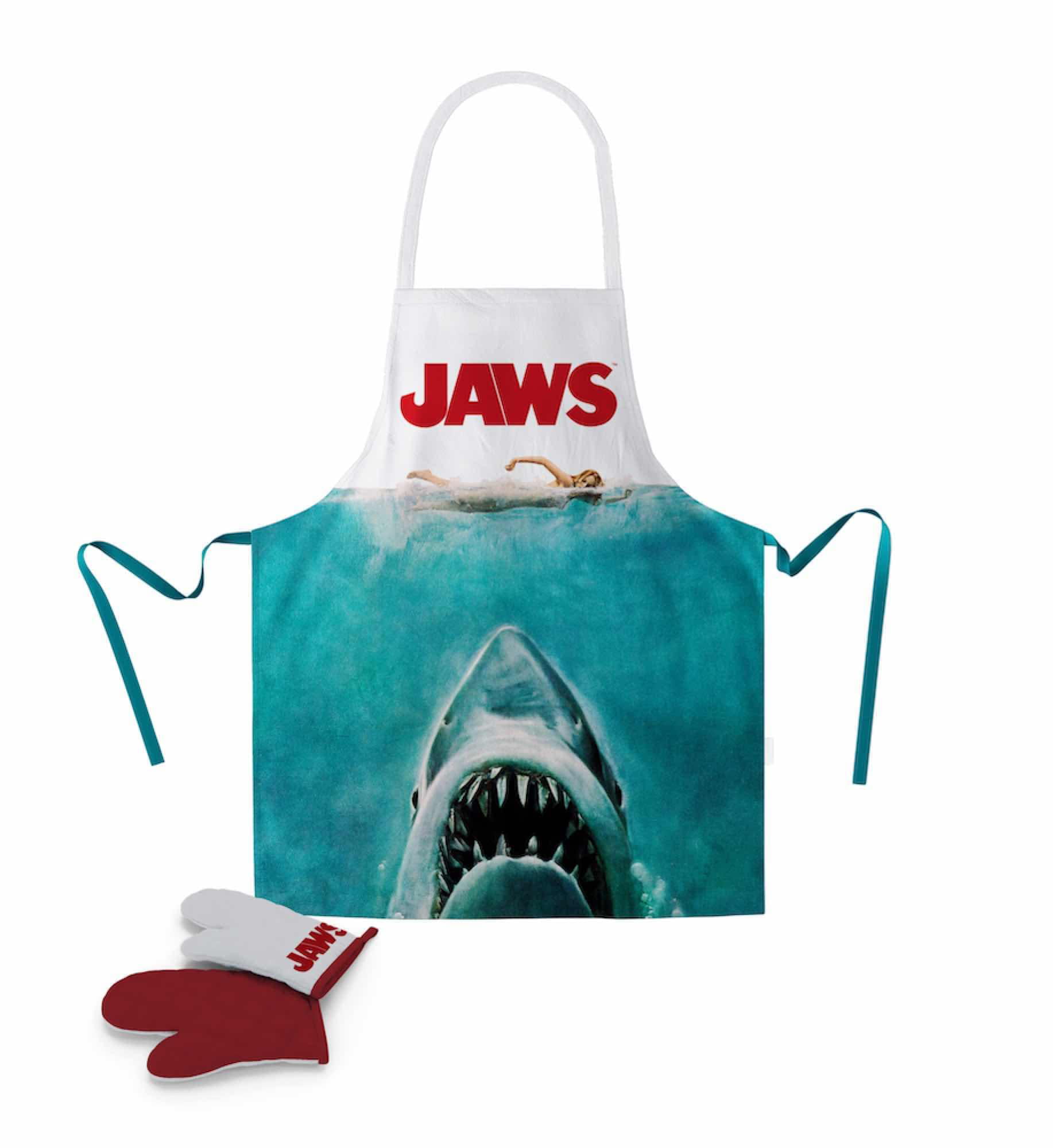 Apron Cooking And Glove Shark Jaws Poster Apron And Oven Mitt SD Toys 