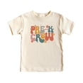 thumbnail image 4 of Pre-K Crew Shirt for Girls Colorful Retro First Day of School Tee for Kids Natural Shirt Youth Small, 4 of 5