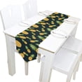 thumbnail image 5 of ColourLife Table Runner Pineapples On Dark Back Washable Table Cloth Runner for Holiday Home Wedding Table Top Decoration 13x70 Inches, 5 of 5