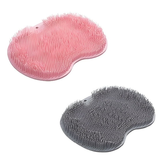 ACDANC Shower Foot & Back Scrubber,Massage Pad,Silicone Hands-Free Back Scrubber for Shower,Shower Back Scrubber Wall Mounted with Suction Cups,Back Washer Body Brush Foot Massager Pad