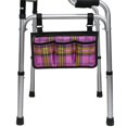 thumbnail image 2 of Bolsas grandes para con ruedas para silla de ruedas, bolsa lateral para patinete eléctrico, bolsa para reposabrazos cuadros rojos shamjiam nuevo walker basket walker, 2 of 9