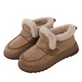 thumbnail image 3 of Snow boots for women Boots With For Winter Outdoor Wear In Rich Melange Tones Round Toe Flat Sole Bootie For Comfort And Warmth, 3 of 8