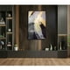 thumbnail image 4 of Cuadro decorativo Ecléctico Abstract Golden & Black 156cm x 96cm, 4 of 4