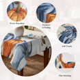 thumbnail image 5 of Orange Blue Pumpkins Fall Table Cloth Waterproof Tablecloths, Thanksgiving Eucalyptus Vintage Tablecloth Dining Table Cover for Kitchen Party Tabletop Outdoor, Rectangle Tablecloth 52x70 Inch, 5 of 9