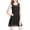 Black, variant on MODA NOVA Junior's Floral Lace Sleeveless Semi Sheer Flare Mini Dress