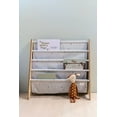 thumbnail image 2 of 3 Sprouts Recycled Fabric Kids Book Rack Storage Bookshelf Organizer in Light Gray Terrazzo for Ages 3+, 2 of 5