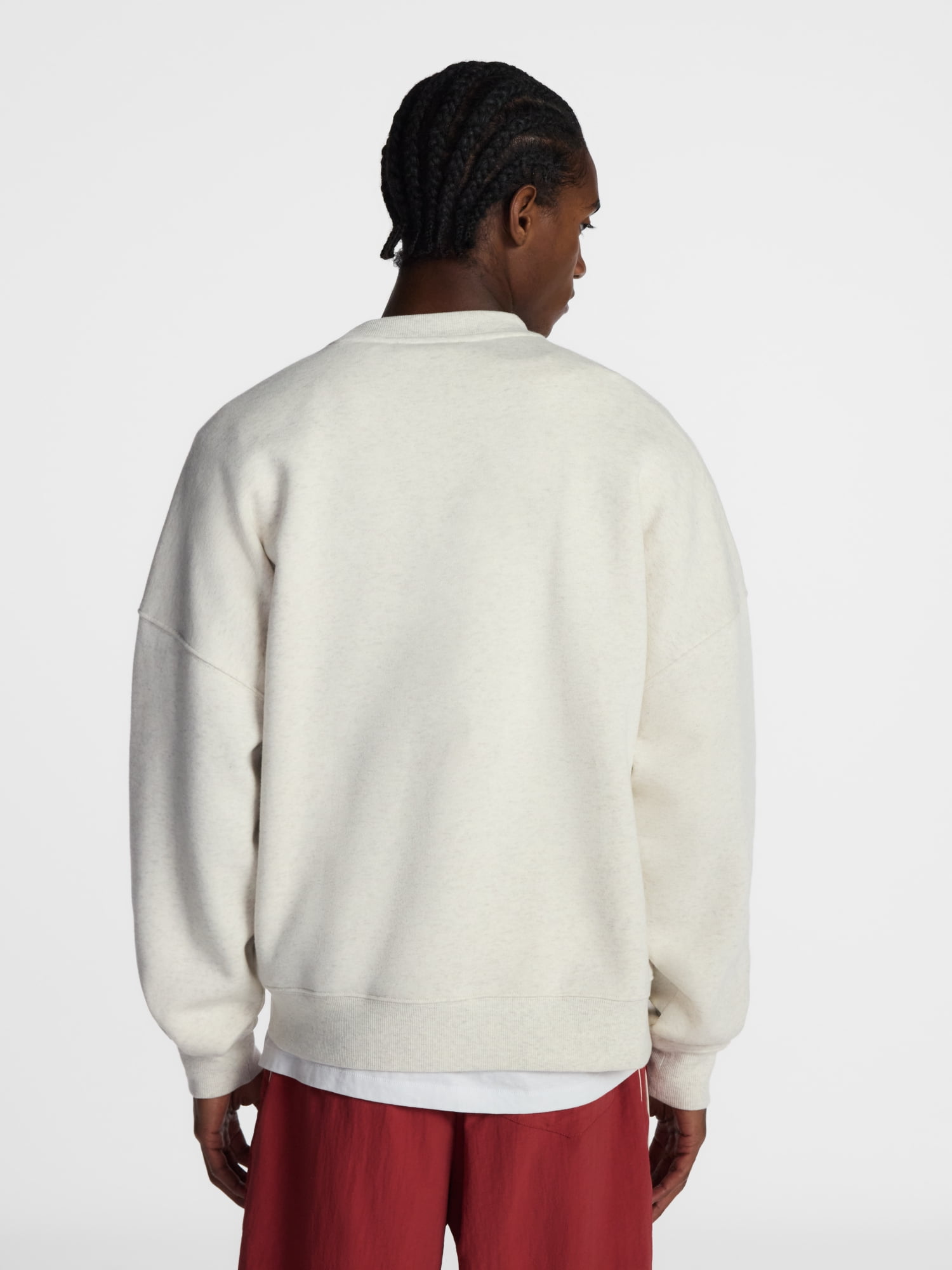 No Boundaries Crewneck Fleece Sweatshirt with Long Sleeves, Men's XS-4XLT