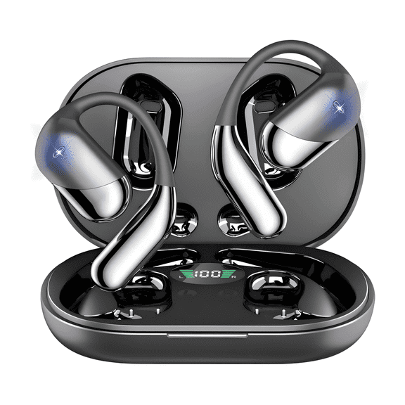 AI Real-Time Translation Wireless  Earbuds - 168 Languages, 60H Playtime, Bluetooth 5.4 Open Ear 4-in-1 Translator for Business & Learning