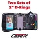 thumbnail image 2 of Estuche Case-it Dual 2.0 - Dos anillas 2" - Carpeta 5 materias - Bolsillos múltiples - Capacidad 800 hojas - Con correa hombro - Dual-301 negro, 2 of 3
