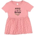 thumbnail image 3 of Inktastic Niece of the Bride Roses Girls Baby Dress, 3 of 5