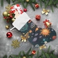 thumbnail image 6 of Coolnut Christmas Stocking Personalized Space Planet Large Candy Stocking Hanging Gift Xmas Stockings Decoration 2PCS for Family Holiday Party Ornaments Decor Fireplace, 6 of 7