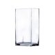 thumbnail image 1 of WGV Jarrón rectangular de 6.0 in de largo, 4.0 in de alto, 8.0 in de alto, 8.0 in, recipiente de cristal transparente para ramo de flores, pecera, terrario para bodas, fiestas, eventos, decoración del, 1 of 1