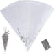 thumbnail image 1 of 100pcs Clear Cone Bags, Sweets Cellophane Treat Bags, 25x13cm Plastic Candy Triangle Bags With Twist Ties For Food_happy B, 1 of 5