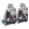 thumbnail image 2 of Car Seat Back Protector,Waterproof & Stain Resistant Kick Mats with Tablet Holder & Organizer Pockets,Easy-Clean Nylon Back Seat Protector Cityscape, 2 of 7