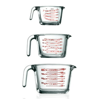 Bobasndm 250ml 500ml Glass Measuring Cup with Lid, Graduated Cup