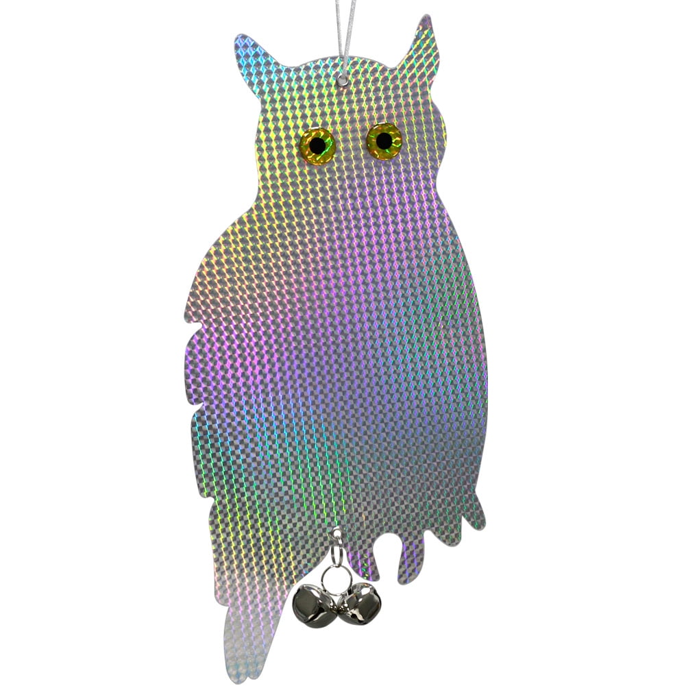 Owl Bird Repellent Control Scare Device Laser Reflective Fake Owl