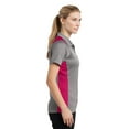thumbnail image 3 of Sport Tek Women's Heather Contender Polo Shirt_Vnt He/Pink Rs_X-Small, 3 of 6