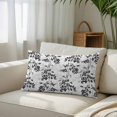 thumbnail image 3 of Black Gray Fruit Queen Size Pillow Cover, Pillowcase Protectors with Zipper, Breathable Decorative Throw Pillow Case Cover, Vintage Plant Nature Botanical Flower Pillow Shams for Couch Sofa 20x30Inch, 3 of 8