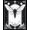 Black White, Pattern 7, variant on ODIKA 8'x10' Washable Area Rug Death Academia Moth Gothic Galaxy Phase Mystical Symmetry Witchy for King Size Bedroom Under Bed, Master Suite, Non-Shedding, Easy Care