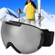 thumbnail image 3 of Gafas de esquí BuyWeek para hombres y mujeres a prueba de viento color plateado rojo negro azul amarillo, 3 of 11