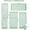 Green, variant on 5 Pack Desk Drawer Organizer Set with Mesh Storage Trays and 1 Adjustable Divider, 5 PCS Office Supply and Makeup Drawer Organizers, Black
