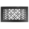 Acorn Manufacturing Gl4g 6" X 12" Cast Iron Decorative Register - Black