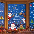thumbnail image 2 of ZHAOCHENG Etiqueta de decoración navideña Pegatinas para ventanas Murales de pared de vidrio Etiqueta navideña Pegatinas navideñas Reno Árbol de Navidad Decoración navideña reutilizable Ventana Decora, 2 of 5