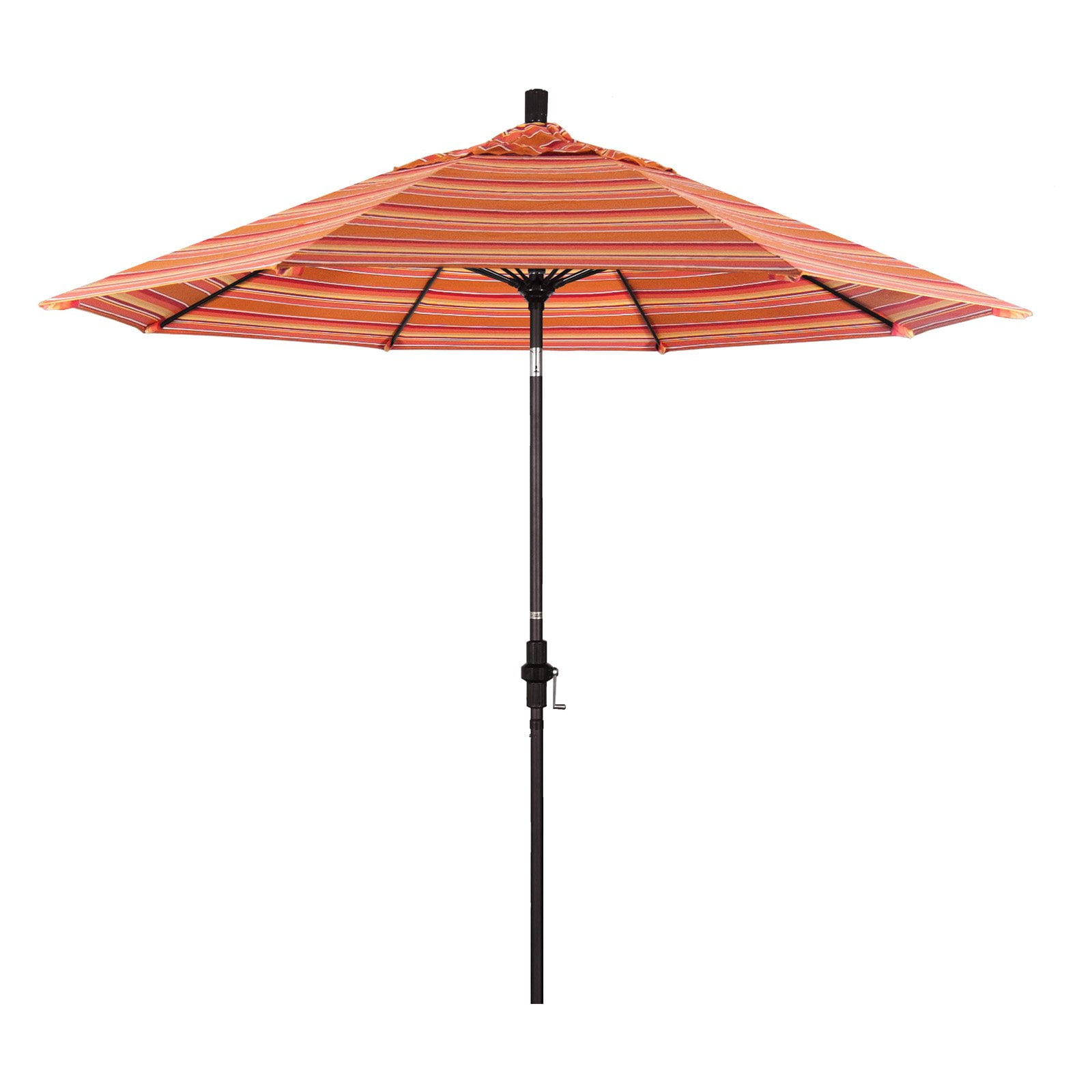 California Umbrella 9ft. Fiberglass Tilt Sunbrella Market Umbrella
