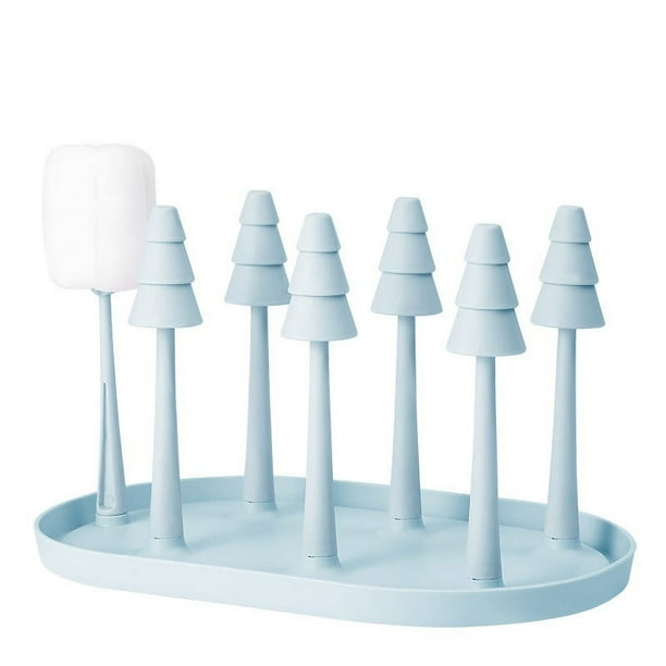 Soporte para secar botellas de bebé, soporte para secador de botellas que ahorra espacio, tetinas, piezas de bomba, tazas, 2 uds.