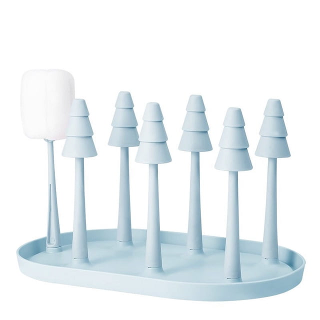 Soporte para secar botellas de bebé, soporte para secador de botellas que ahorra espacio, tetinas, piezas de bomba, tazas, 2 uds.