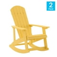 thumbnail image 2 of Flash Furniture Savannah Adirondack Rocking Chair Yellow 2/Pack (JJC14705YLW2), 2 of 9