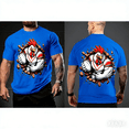 thumbnail image 4 of T-Shirt Imprimé Rugby Coq pour Hommes, Tricot Polyester, Respirant Séchage Rapide, Coupe Régulière pour l'Été et les Week-Ends, 4 of 5