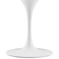 thumbnail image 4 of Maklaine 47.5" Round Modern Wood/Metal Dining Table in Natural/White, 4 of 5