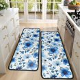 thumbnail image 4 of Kitchen Rugs Sets Of 2,Pioneer Flower Floral Print Pattern Anti Fatigue Kitchen Mat Rugs Non Slip Washable,Decorative Kitchen Floor Mats for Kitchen,Sink,Laundry,17"x47"+17"x47", 4 of 5