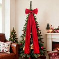 thumbnail image 5 of Extra Large Christmas Tree Topper Bow 71" Christmas Red Ribbon Bow Giant Xmas Wreath Bows Decorations for Tree Topper Door Home Wall Party Holiday Birthday Wedding Decor, 5 of 6