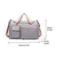 thumbnail image 2 of Cloth Travel Backpack, Shoulder Luggage Bag, Expandable, Organized, Lightweight – Perfect for Trips, Weekend Getaways, Great for Travelers, Backpackers, Gray, 2 of 2