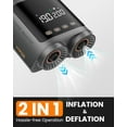 thumbnail image 2 of OutdoorMaster Vortex Paddle Board Pump Electric Portable, Max 20PSI SUP Air Pump Inflator & Deflator, 12V/15.8V DC Input, Auto Off & Cooling, for Paddle Board, Kite, Kayak, Inflatables, 2 of 7