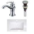 thumbnail image 1 of American Imaginations 24-in. W 1 Hole Ceramic Top Set In White Color - Overflow Drain Incl. AI-30011, 1 of 9