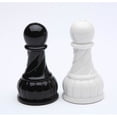 thumbnail image 3 of Ceramic Black and White Pawn Chess Piece Salt and Pepper Shakers, 3 of 3