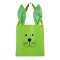 thumbnail image 2 of FYHALE Easter Bunny Ear Gift Bag Linen Tote Handbag 13x8" Reusable Festival Party Packaging Bag for Easter Gifts Candy Decoration, 2 of 6