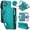 Green, variant on For iPhone 15 Pro RFID Blocking Wallet Case, Crossbody Purse Phone Case with 9 Card Slots, Zipper Pocket & Detachable Strap,Purple,For iPhone 15 Pro