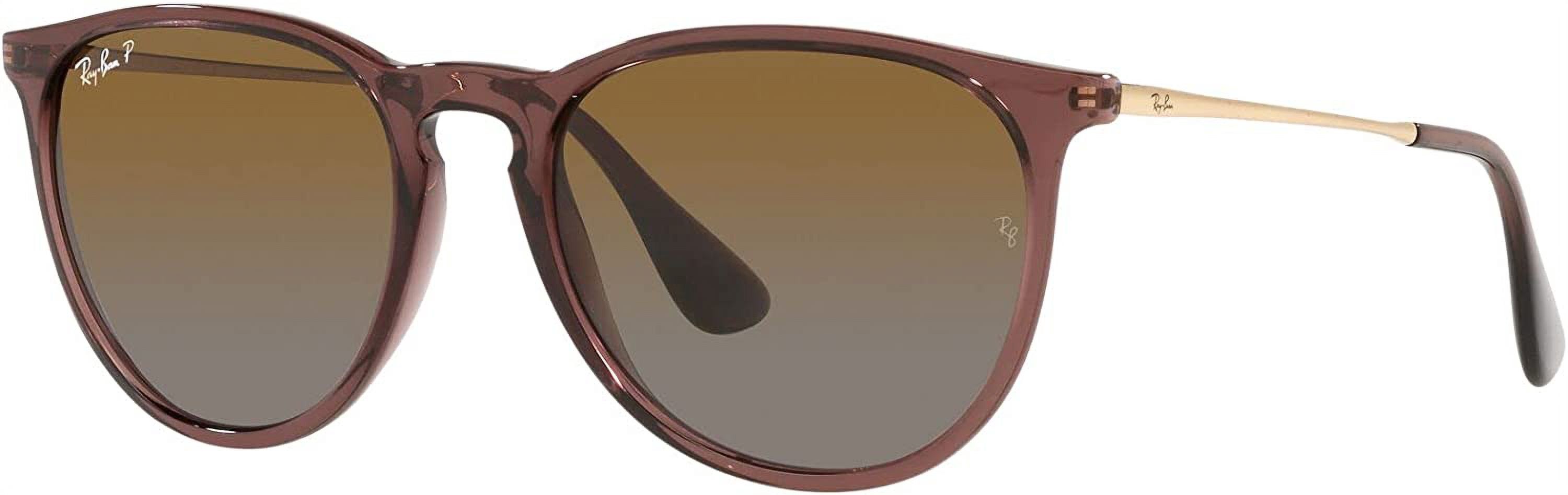 Ray-Ban Erika RB4171 Sunglasses - (6593T5) Transparent Dark Brown/Brown Gradient Polarized - 54mm